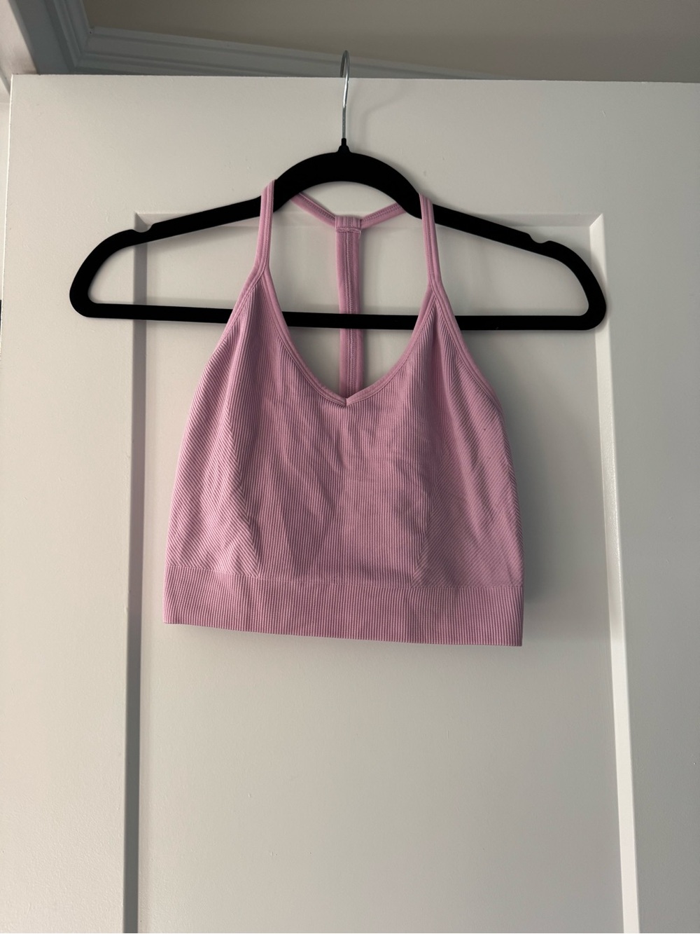 Spiritual Gangster Dusty Rose Ribbed Bralette